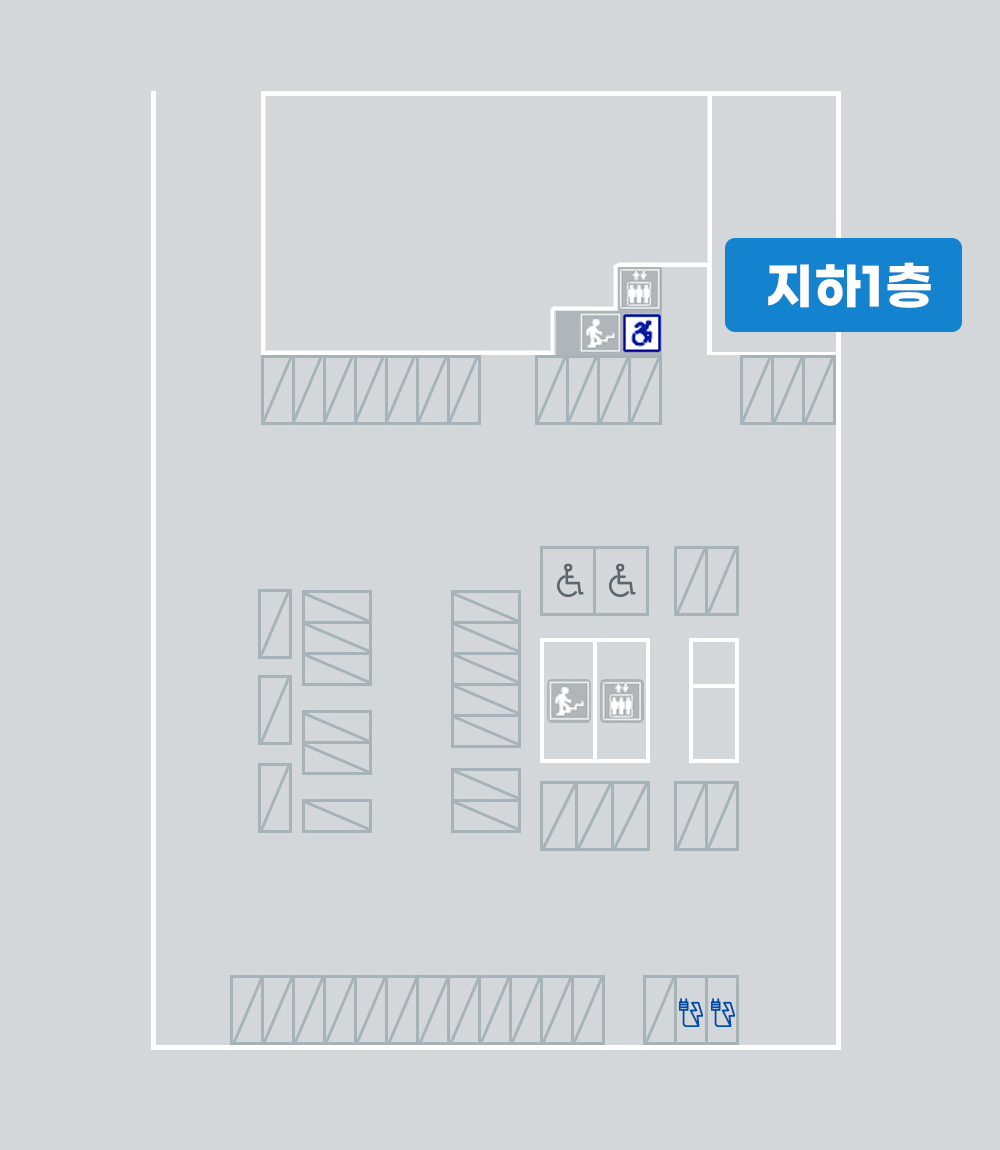 전라남도의회 지하1층 주차장 이미지