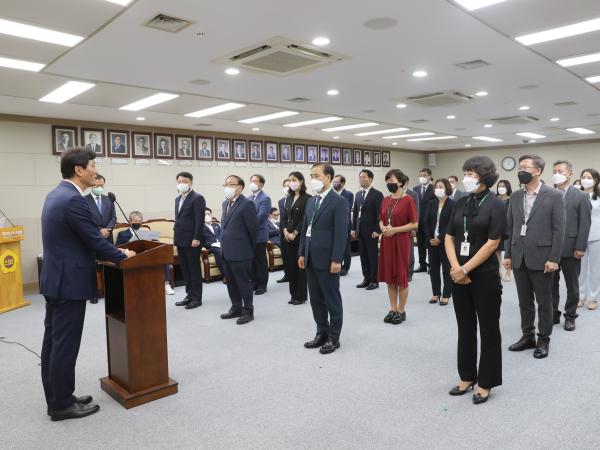 신임 의장단 간부 신고식 첨부이미지 : 22년07월06일 신임의장단 간부 신고식 - 010.jpg