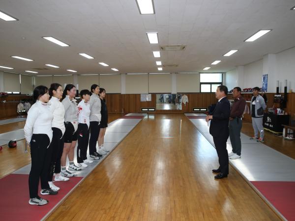 전국체전 전라남도선수단 격려