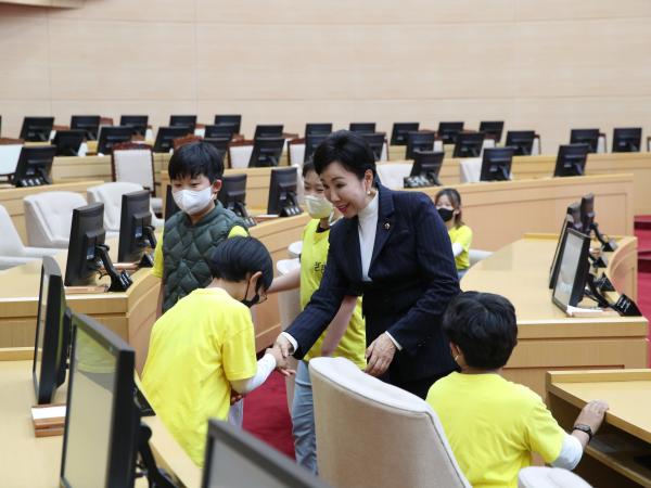 순천 인안초등학교 도의회 견학